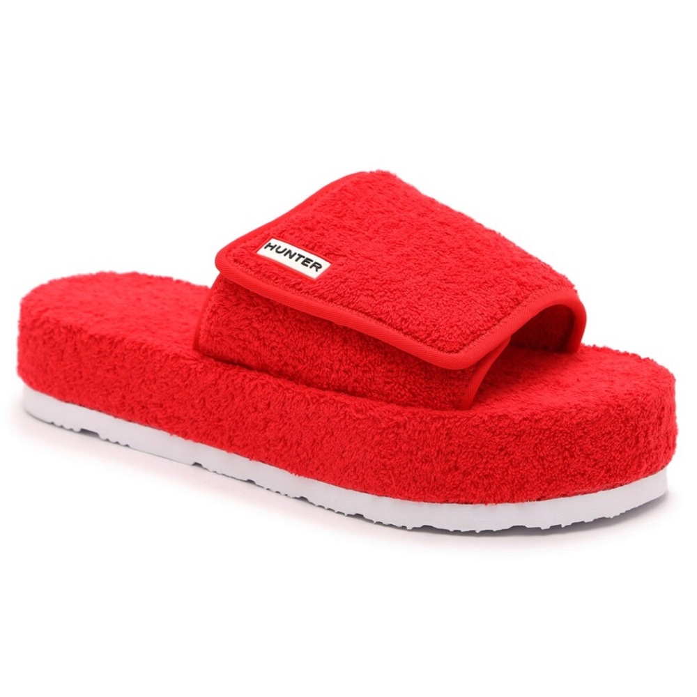 🥳Host Pick🥳 NWT Hunter Terry Toweling Platform slide Sandal Size 8